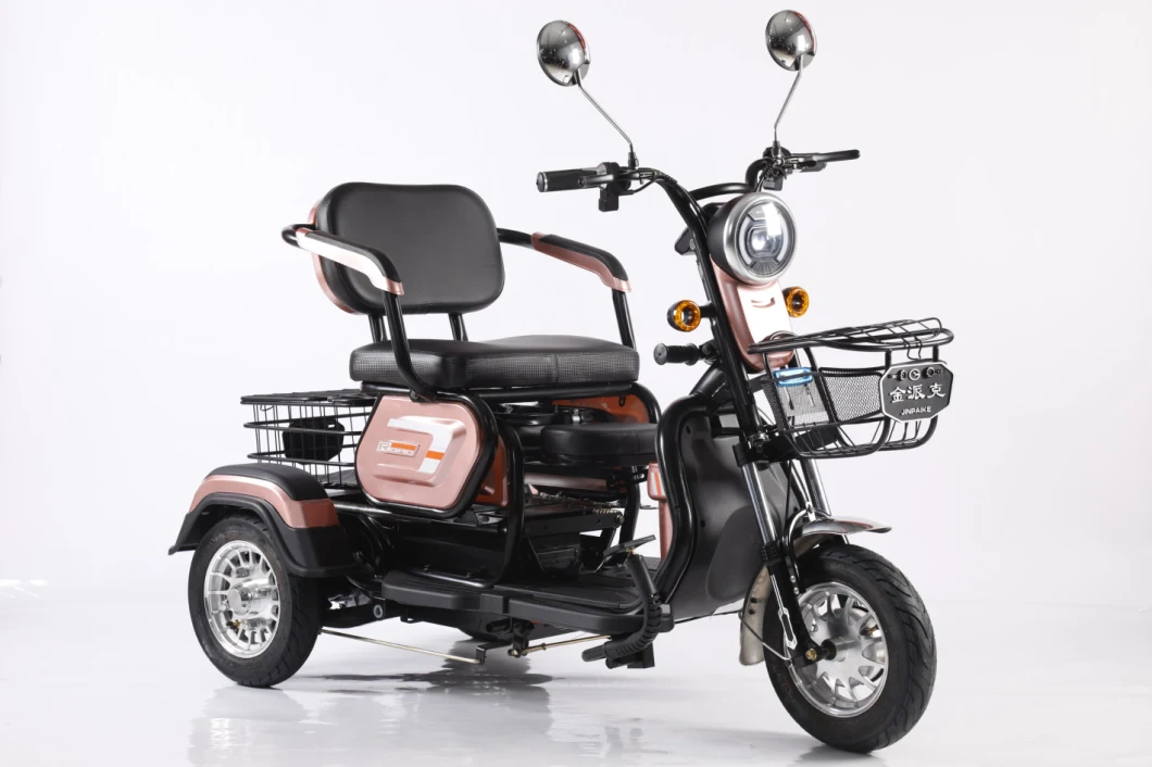 High Quitily Adult Folding Electric Tricycle with Child Seat and Elderly Leisure Electric Tricycle