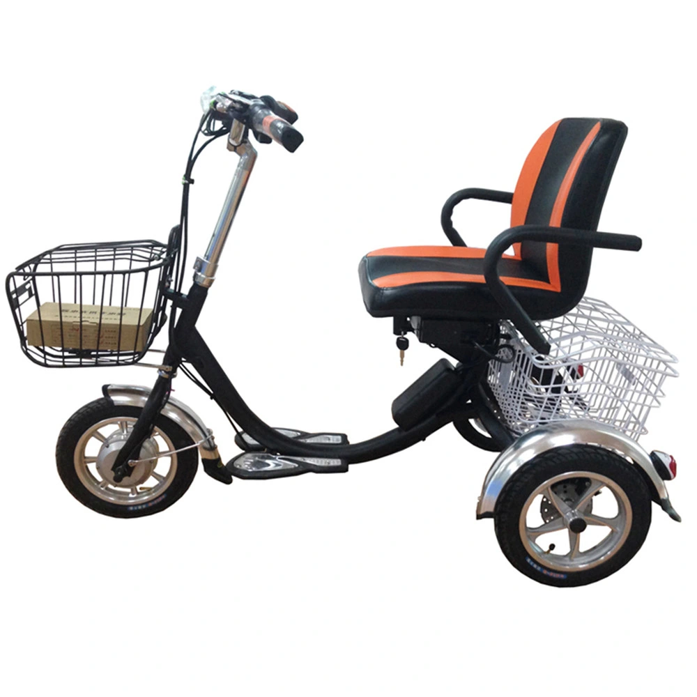 Used Ultra Folding 2 Seat 3 Wheel Electric Tricycle for Adults 750W