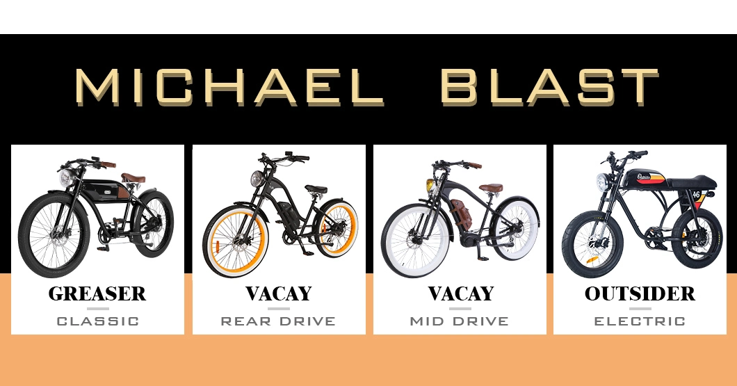 MID-Drive Vintage Electric Bike Vacay Ebike Beach Cruiser